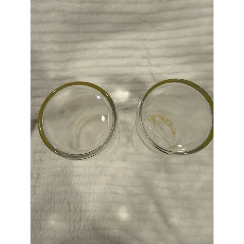 Set Of Two Vintage Tab Cola Enjoy Tab Cola Drinking Glasses Hourglass  7